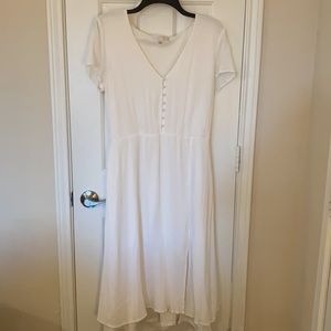 WAYF White Dress Size XL Bridal Bachelorette